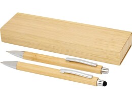Разное Oblys набор из бамбуковой шариковой ручки и механического карандаша - Натуральный