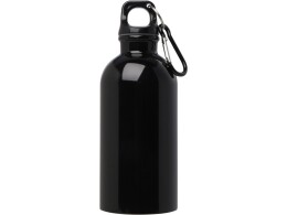 Разное Одностенная бутылка для воды с карабином Oregon, изготовленная из нержавеющей стали, сертифицированной по стандарту RCS, объемом 400 мл - сплошной черный