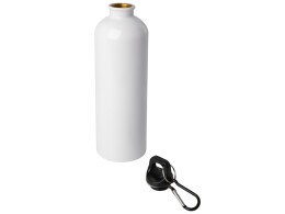 Разное Одностенная бутылка для воды с карабином Oregon, изготовленная из нержавеющей стали, сертифицированной по стандарту RCS, объемом 750 мл - Белый