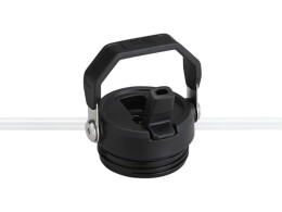 Stanley Бутылка для воды объемом 700 мл с откидной трубочкой Stanley IceFlow™ 2.0 - сплошной черный