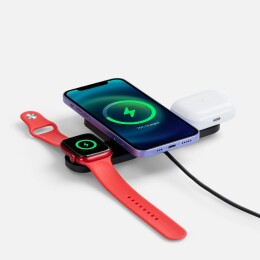 Molti Складная станция беспроводной зарядки Trilogic, черная