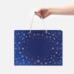 сделано в России Пакет Snowlace, синий