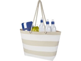 Разное Florida пляжная эко-сумка из переработанного материала, сертифицированного по стандарту GRS, плотностью 270 г/м² 18L - Натуральный / Белый