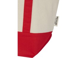 Разное Sam эко- сумка из переработанного хлопка, сертифицированного согласно GRS, плотностью 320 г/м² - Красный / Натуральный