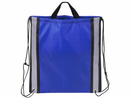Разное Рюкзак-мешок Savy со светоотражающими полосами по бокам, синий