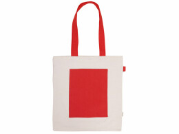 Savio Сумка для покупокTopiс из переработанных материалов с наружным цветным карманом, красный