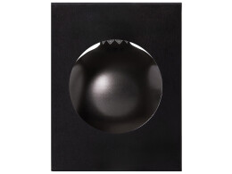 Разное Стеклянный елочный шар "Christmas bauble", черный металлик, с серебристым колпачком в черной коробке