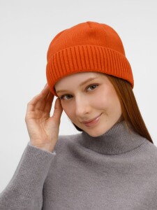 teplo Шапка ComFleece, темно-оранжевая (кирпичная)