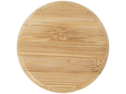 Разное Lume бутылка из матового содово-известкового стекла объемом 500 мл с бамбуковой крышкой - Белый