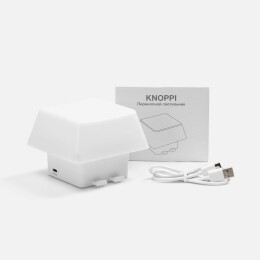 Molti Светильник с подставкой для смартфона Knoppi, белый