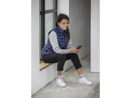 Elevate Женский утепленный жилет Pallas из переработанных материалов по стандарту GRS - Темно - синий