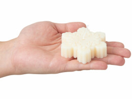 Разное Свеча "Снежинка", молочный