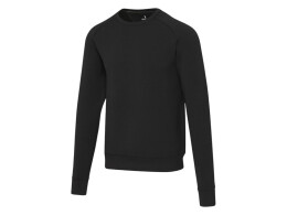 Elevate Yukon унисекс интерлок спортивный свитер с круглым вырезом - Сплошной черный