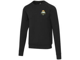 Elevate Yukon унисекс интерлок спортивный свитер с круглым вырезом - Сплошной черный