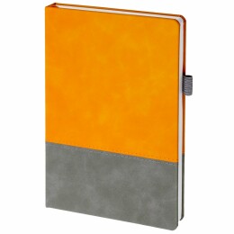 Адъютант Ежедневник Horizon, недатированный, серый с оранжевым