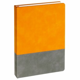 Адъютант Ежедневник Horizon, недатированный, серый с оранжевым