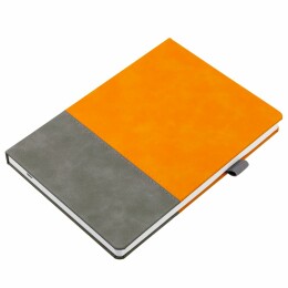 Адъютант Ежедневник Horizon, недатированный, серый с оранжевым