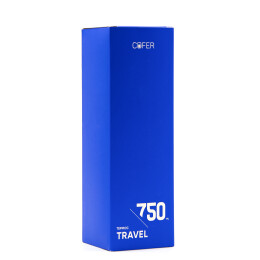 1 Термос Travel софт-тач 750мл (синий)