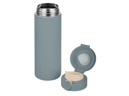 Waterline Вакуумная термокружка Waterline c кнопкой «Guard», 400 мл, тубус, антрацит