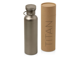 Waterline Бутылка для воды из титана "Titan", 750ml, темно-серый