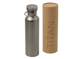 Waterline Бутылка для воды из титана "Titan", 750ml, темно-серый