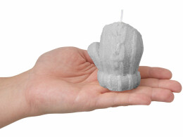 Разное Свеча "Рукавичка", серый