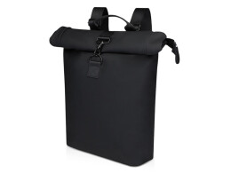 Разное Рюкзак для ноутбука 15,6" Turner объемом 12 л со сворачивающимся верхом, изготовленный из переработанных материалов по стандарту GRS - сплошной черный