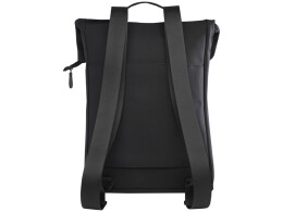 Разное Рюкзак для ноутбука 15,6" Turner объемом 12 л со сворачивающимся верхом, изготовленный из переработанных материалов по стандарту GRS - сплошной черный