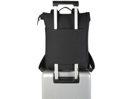 Разное Рюкзак для ноутбука 15,6" Turner объемом 12 л со сворачивающимся верхом, изготовленный из переработанных материалов по стандарту GRS - сплошной черный