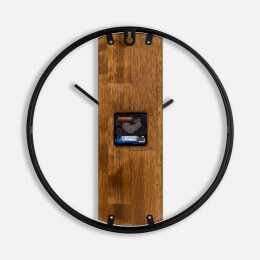 сделано в России Часы Woodix, черные с коричневым