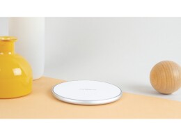 Rombica Беспроводное зарядное устройство Rombica «NEO Core Quick» c быстрой зарядкой, белый (с лого) (Р)