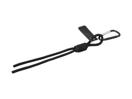 Разное Брелок-веревочка на карабине "Trinket", черный