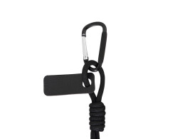 Разное Брелок-веревочка на карабине "Trinket", черный