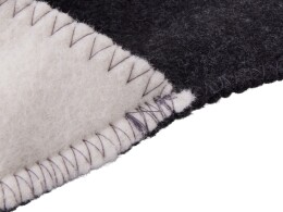 Разное Тапочки белые/серые с отворотом без вышивки