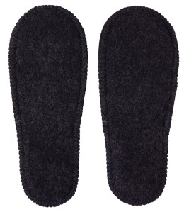 Разное Тапочки белые/серые с отворотом без вышивки