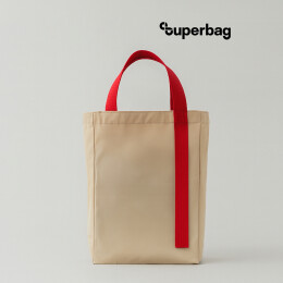 1 Шоппер Superbag Pack (M) (неокрашенный с красным)