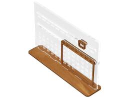 Разное Вечный календарь Evermore 210х127 мм: фанера 3 мм, орг стекло 4 мм, упаковка в плотный крафт конверт