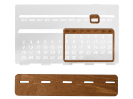 Разное Вечный календарь Evermore 210х127 мм: фанера 3 мм, орг стекло 4 мм, упаковка в плотный крафт конверт