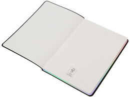 Lettertone Блокнот А5 в гибкой обложке "Fellini" с голографическим срезом, черный