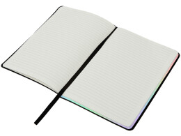 Lettertone Блокнот А5 в гибкой обложке "Fellini" с голографическим срезом, черный