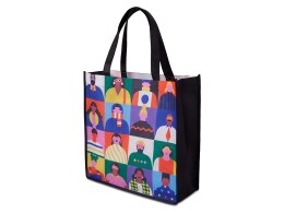 Разное Сумка для шопинга с донной складкой и ручкой из нетканого PET материала