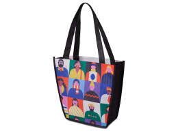 Разное Сумка для шопинга с донной складкой и ручкой из нетканого PET материала