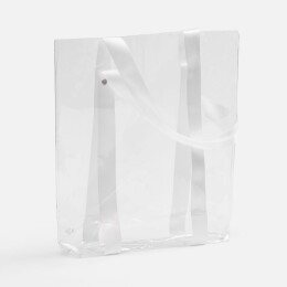 Разное Шопер Clear Fest, ver.2, прозрачный с белыми ручками