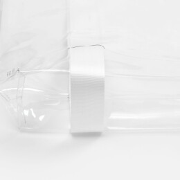 Разное Шопер Clear Fest, ver.2, прозрачный с белыми ручками