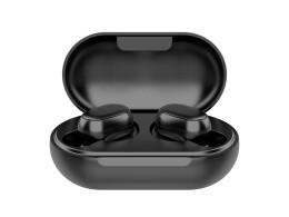 HIPER Беспроводные наушники HIPER TWS OKI Black (HTW-LX1) Bluetooth 5.0 гарнитура, Черный (Р)