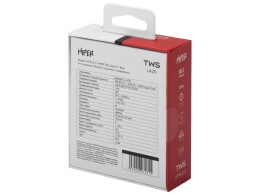 HIPER Беспроводные наушники HIPER TWS Lazo X12 White (HTW-LX12) Bluetooth 5.3 гарнитура, Белый (Р)