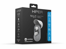 HIPER Беспроводные наушники HIPER TWS Smart IoT M1 (HTW-M10) Bluetooth 5.1 гарнитура, Серый (Р)