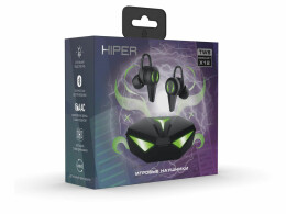 HIPER Беспроводные наушники HIPER TWS Mercury X12 (HTW-MX12) Bluetooth 5.1 гарнитура, Черный (Р)