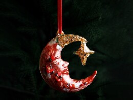 Разное Елочные игрушки (Полумесяц) Гранат