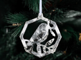 Разное Елочные игрушки (Снегирь) Обсидиан